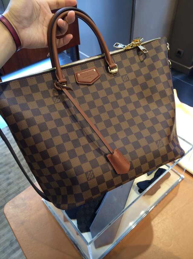 Real Louis Vuitton Damier Ebene Belmont Bag N63169